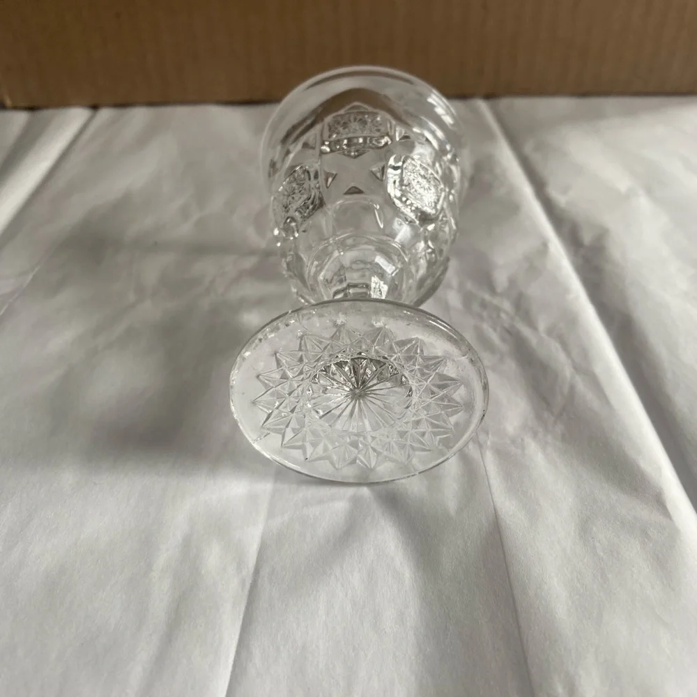 Antique Westmoreland Wine Glass Bridle Rosettes